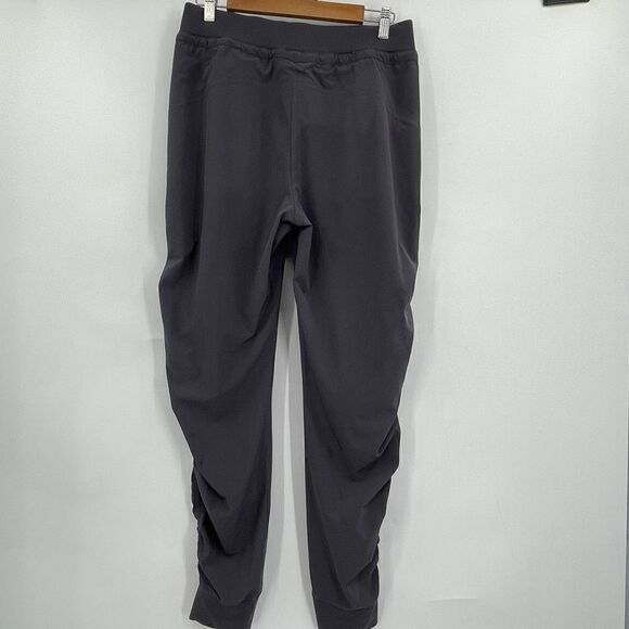 Athleta Black Mid Rise Attitude Ruched Athletic Jogger Pants Size 6T - Picture 5 of 8